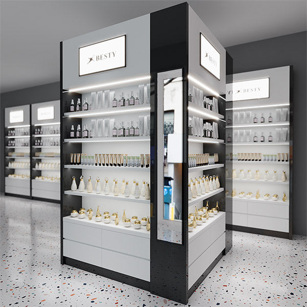 CM015 Beauty Store Display Racks for Cosmetics Lighted – TUTU DISPLAY